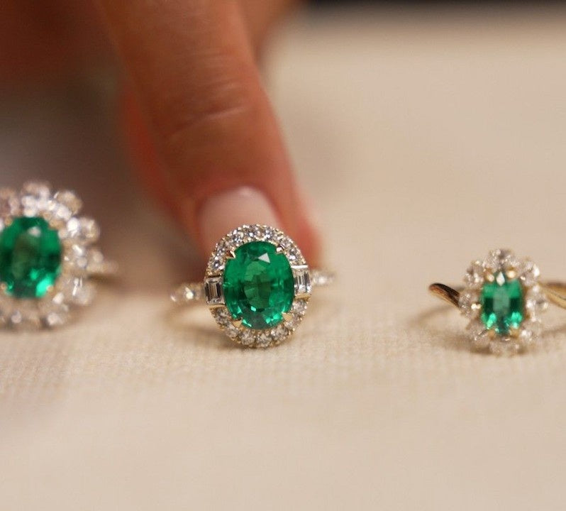 Lab Grown Emerald Rings