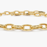 14k Oval Link Cable Chain Bracelet Ferkos Fine Jewelry