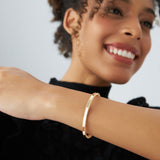 14K Milgrain Edge Gold Bangle Bracelet Ferkos Fine Jewelry