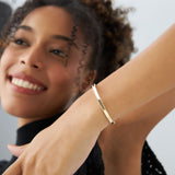 14K Milgrain Edge Gold Bangle Bracelet Ferkos Fine Jewelry