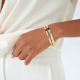 14k Flat Stackable Gold Bangle Ferkos Fine Jewelry