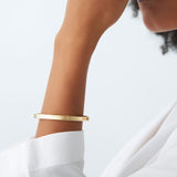14k Double Row Dome Gold Bangle Bracelet Ferkos Fine Jewelry