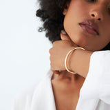 14k Double Row Dome Gold Bangle Bracelet Ferkos Fine Jewelry