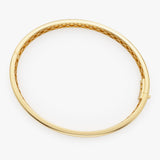 14k Double Row Dome Gold Bangle Bracelet Ferkos Fine Jewelry