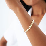 14k 5.7MM Wide Cobra Bracelet Ferkos Fine Jewelry