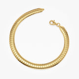 14k 5.7MM Wide Cobra Bracelet Ferkos Fine Jewelry