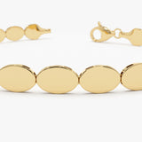 14k Gold Oval Link Stacking Bracelet Ferkos Fine Jewelry