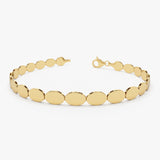14k Gold Oval Link Stacking Bracelet 14k Gold Ferkos Fine Jewelry