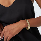 14k Unique Bold Triple Strand Bracelet Ferkos Fine Jewelry