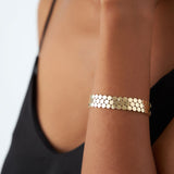 14k Unique Bold Triple Strand Bracelet Ferkos Fine Jewelry