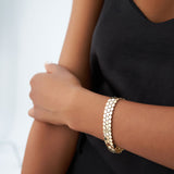 14k Unique Bold Triple Strand Bracelet Ferkos Fine Jewelry