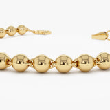 14K Gold 5 MM Bead Bracelet Ferkos Fine Jewelry