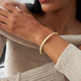 14K Gold Twist Bangle Bracelet Ferkos Fine Jewelry