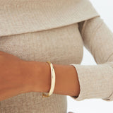 14K 7.5MM Classic Dome Gold Bangle Bracelet Ferkos Fine Jewelry