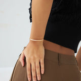 14k 3.5mm Dome Gold Bangle Bracelet Ferkos Fine Jewelry