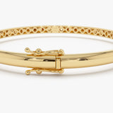 14k 3.5mm Dome Gold Bangle Bracelet Ferkos Fine Jewelry