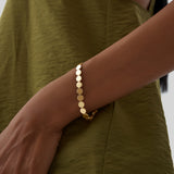 14K Gold 6.5MM Wide Round Link Bracelet Ferkos Fine Jewelry