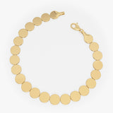 14K Gold 6.5MM Wide Round Link Bracelet Ferkos Fine Jewelry