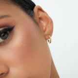 14k Braided 3MM Twist Earrings Ferkos Fine Jewelry