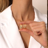 14k Triple Row Hoop Earrings Ferkos Fine Jewelry