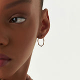 14k Large Wave Hoop Earrings Ferkos Fine Jewelry