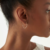 14k Large Wave Hoop Earrings Ferkos Fine Jewelry