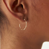 14k Large Wave Hoop Earrings Ferkos Fine Jewelry