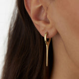 14k Solid Gold Dagger Earrings Ferkos Fine Jewelry