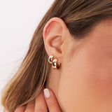 14K Chunky Gold Huggies Ferkos Fine Jewelry