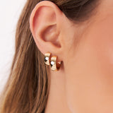 14K Chunky Gold Huggies Ferkos Fine Jewelry