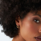 14k Unique Spiral C-Hoop Earring Ferkos Fine Jewelry