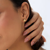 14K Trio Petal Stud Earrings Ferkos Fine Jewelry