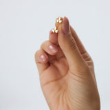 14K Trio Petal Stud Earrings Ferkos Fine Jewelry