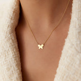 14k Butterfly Necklace Ferkos Fine Jewelry