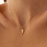 14K Angel Wings Pendant Necklace Ferkos Fine Jewelry