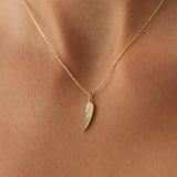 14K Angel Wings Pendant Necklace Ferkos Fine Jewelry