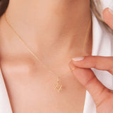 14K Plain Gold Star Of David Necklace Ferkos Fine Jewelry