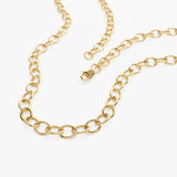 14k Oval Link Cable Chain Necklace Ferkos Fine Jewelry