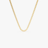 14K Gold Box Chain Necklace 1.25mm 14 Inches Ferkos Fine Jewelry