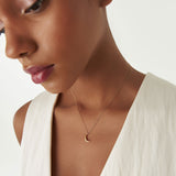 14K Half Moon Crescent Charm Necklace Ferkos Fine Jewelry