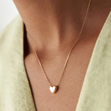 14k Puffed Heart Slider Necklace Ferkos Fine Jewelry