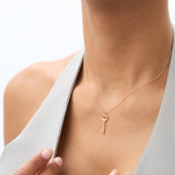 14K Heart Key Necklace Ferkos Fine Jewelry