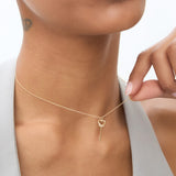 14K Heart Key Necklace Ferkos Fine Jewelry