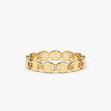 14K Chain Link Ring 14K Gold Ferkos Fine Jewelry
