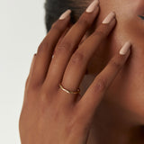 14k Wavy Promise Ring Ferkos Fine Jewelry