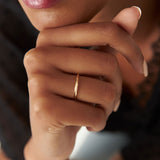 14K 2MM Knife Edge Wedding Band Ferkos Fine Jewelry