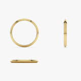 14K 2MM Knife Edge Wedding Band Ferkos Fine Jewelry