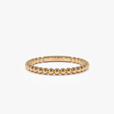 14k 2MM Bead Ring 14K Rose Gold Ferkos Fine Jewelry