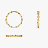 14K Tiny Round Stackable Ring For Women Ferkos Fine Jewelry