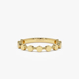 14K Tiny Round Stackable Ring For Women 14K Gold Ferkos Fine Jewelry
